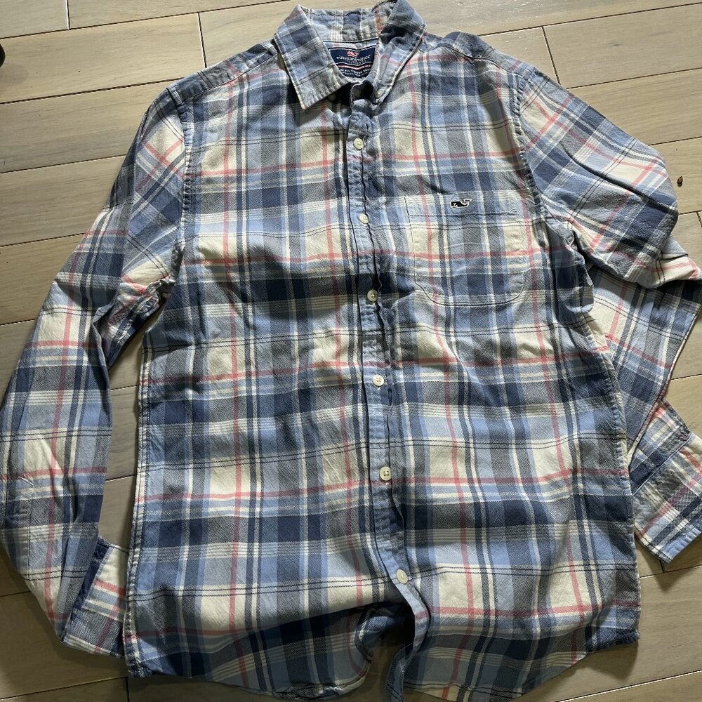 Vineyard Vines Boys Youth Slim Fit Tucker button down shirt oxford S